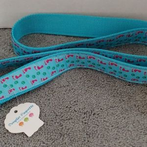 Douglas Paquette Belt. 45" long.  Teal.  Green pi.  SALE